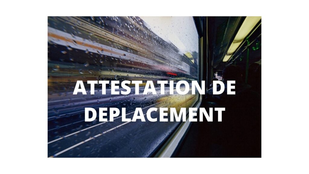 attestation de deplacement